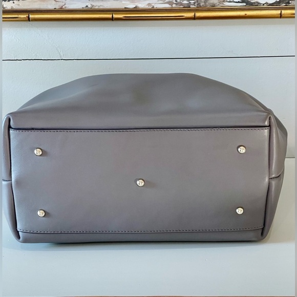 Dooney & Bourke large Flynn tote color elephant buttery smooth leather Clean - Picture 5 of 16